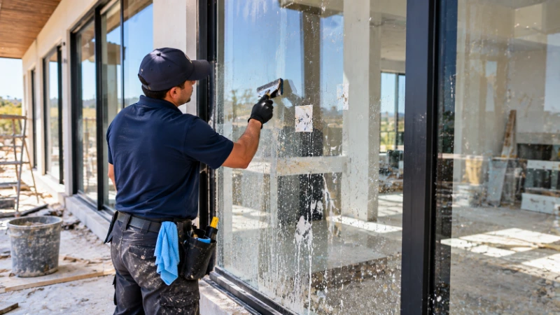 Post-construction window cleaning in San Clemente